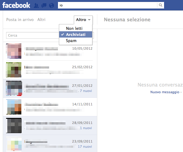 Come recuperare le conversazioni su Facebook cancellate