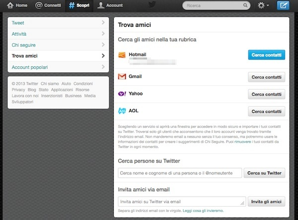 Come cercare persone su Twitter