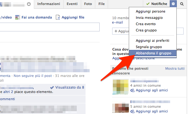 Come chiudere un gruppo su Facebook