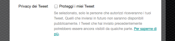 Come rendere privato il proprio account Twitter