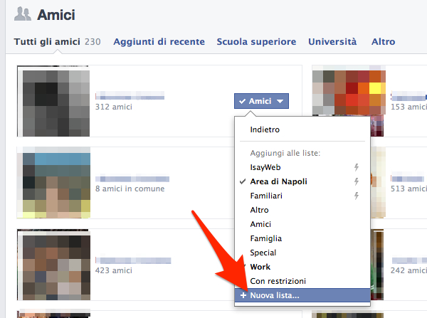 Come organizzare gli amici su Facebook