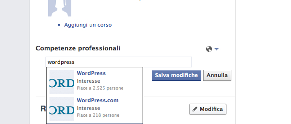 Facebook introduce le Competenze professionali, ecco come aggiungerle