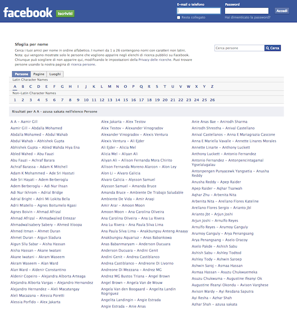 Come navigare su Facebook senza registrarsi