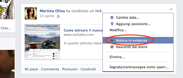 Come mettere in evidenza un post su Facebook