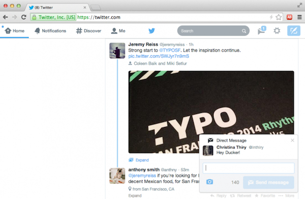 Twitter, in arrivo le notifiche web