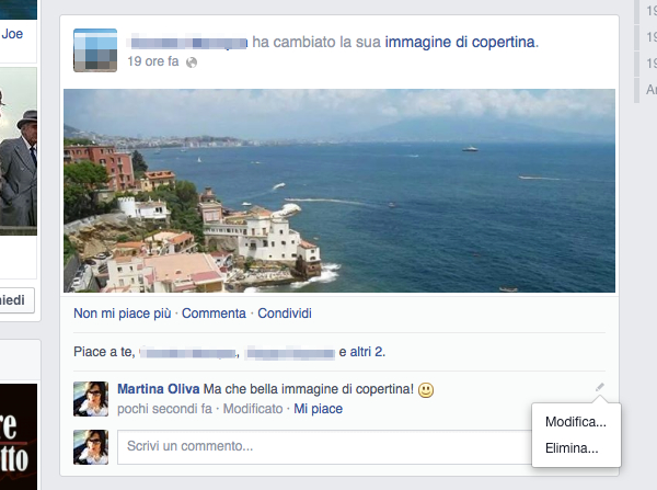 Come modificare un commento su Facebook