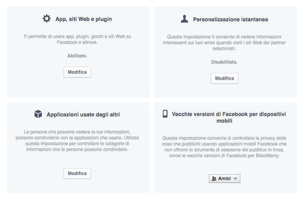 Facebook ha semplificato la gestione delle applicazioni