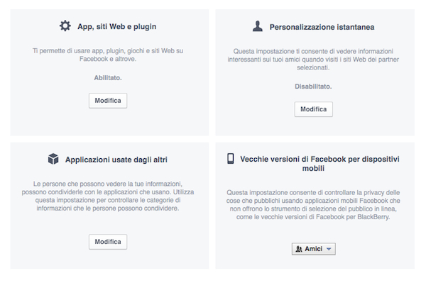 Facebook ha semplificato la gestione delle applicazioni 