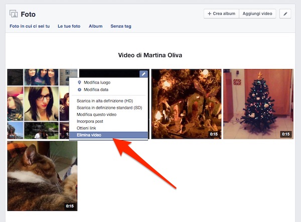 Come cancellare video da Facebook