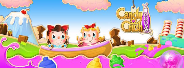 Immagine di presentazione del gioco Candy Crush Soda Saga su Facebook