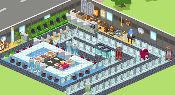 Screeshot del gioco Restaurant City su Facebook