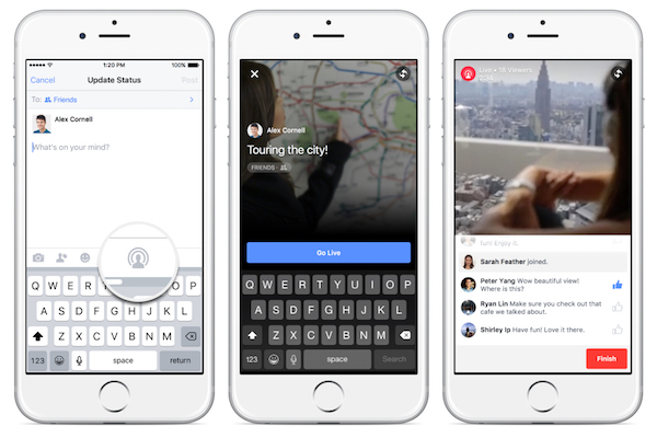 Facebook apre a tutti il servizio di live video streaming
