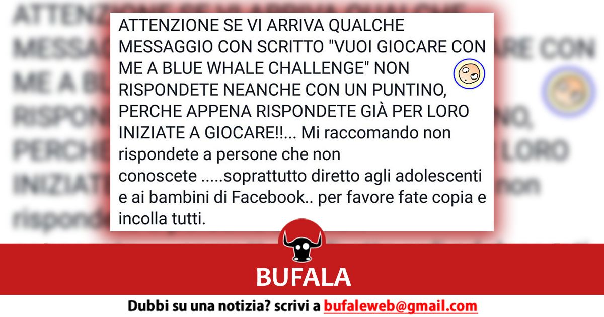 Ecco l'ennesima bufala Whatsapp su Blue Whale