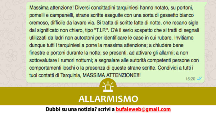 Nuova bufala Whatsapp sul pericolo ladri nel Lazio: eccola nel dettaglio
