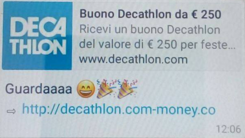 Bufala buono Decathlon e minaccia AIDS tramite Coca Cola: le ultime da Whatsapp