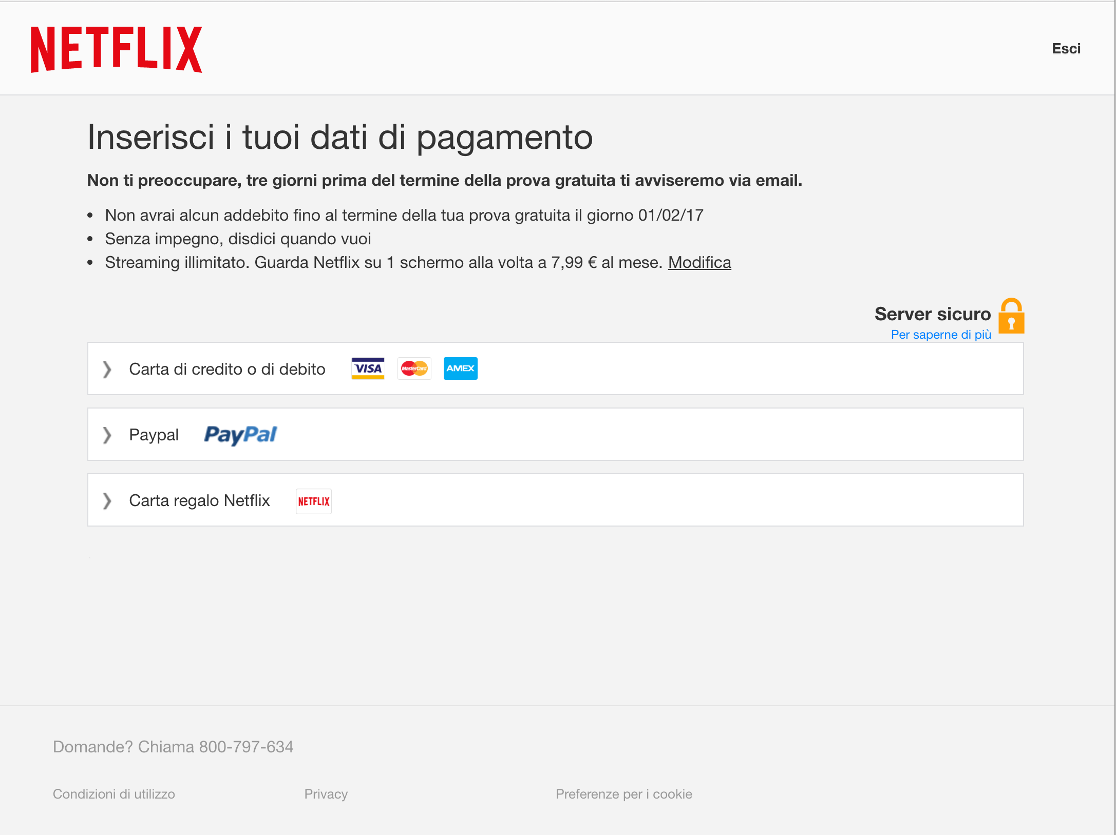 truffa Netflix