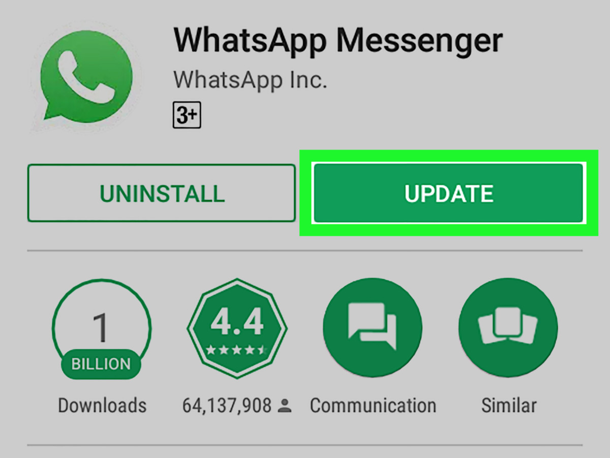 aggiornamento WhatsApp