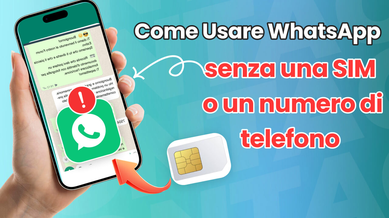 Whatsapp senza SIM